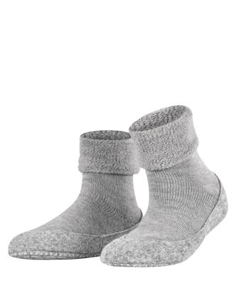 FALKE Cosyshoe pantoffels - Anti slip sokken - Slofsokken dames - Huissokken - Warme winter kousen - 38 - Grijs - Onderbroek - Ondergoed - 38 -