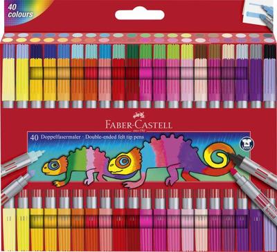Faber Castell Viltstift Duo - 40 stuks