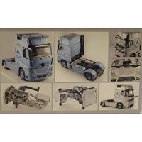 Italeri 510003905 Mercedes Benz Actros MP4 Gigaspace Vrachtwagen (bouwpakket) 1:24 - thumbnail