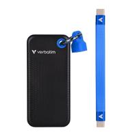 Verbatim Pocket 1 TB Externe SSD harde schijf USB-C 3.2 Gen 2 Zwart, Blauw 32191 - thumbnail