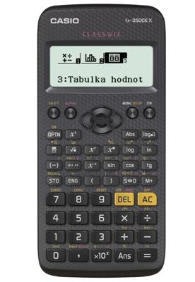 CASIO WETENSCHAPPELIJKE REKENMACHINE FX-350CEX, 379 FUNCTIES, 77X166MM, ZWART