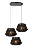 Lucide JESSICA - Hanglamp - Ø 35,5 cm - 3xE27 - Zwart - thumbnail