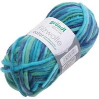 Wolgaren, turquoiseblauw, 50 gr/ 1 bol - thumbnail