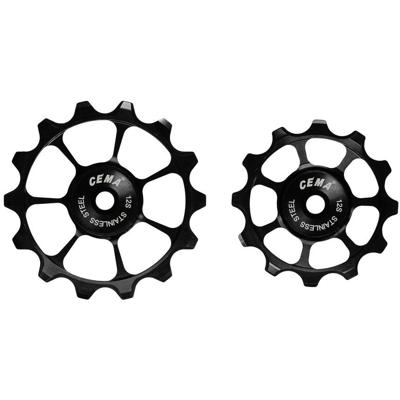Cema derailleurwieltjes rvs sram axs +xplr 12v zwart