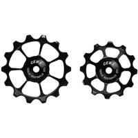 Cema derailleurwieltjes rvs sram axs +xplr 12v zwart - thumbnail