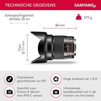 Samyang 16mm F/2.0 ED AS UMC CS Pentax - thumbnail