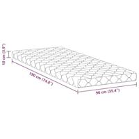 Matrassen Wit 190 x 90 cm 100% polyester stof - thumbnail