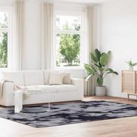 Hoogpolig vloerkleed NAVARRA 240x340 cm polyester donkergrijs - thumbnail