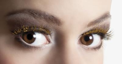 Glitter wimpers goud Glitter wimpers goud