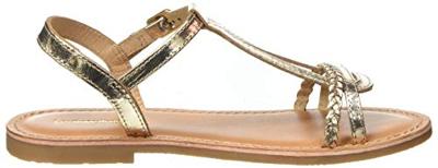 Leren sandalen Badou LES TROPEZIENNES® BY M. BELARBI goudbeige - thumbnail