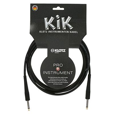 Klotz KIK1.5PPSW jack 2p - jack 2p 1.5 meter instrumentenkabel zwart
