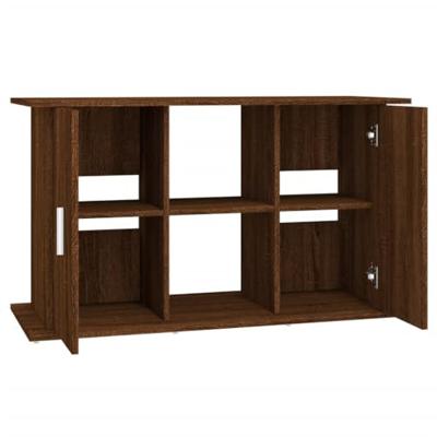 Aquariumstandaard 101x41x58 cm bewerkt hout bruin eikenkleur - thumbnail