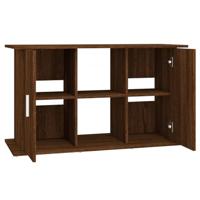 Aquariumstandaard 101x41x58 cm bewerkt hout bruin eikenkleur - thumbnail