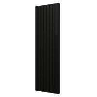 Designradiator Plieger Cavallino Retto Dubbel 1716 Watt Middenaansluiting 200x60,2 cm Mat Zwart - thumbnail
