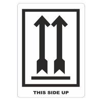 Etiket wit/zwart 70x110mm This Side Up - thumbnail