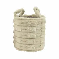 Mand Polyester Lichtbruin Ø27cm - thumbnail