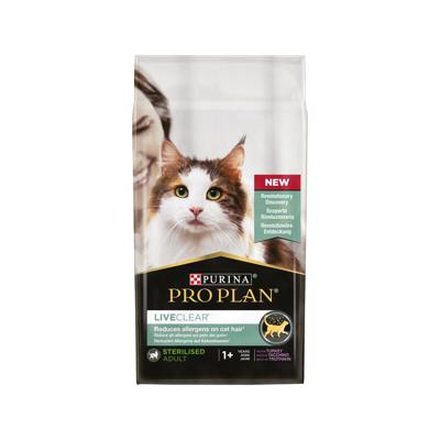 Pro Plan LiveClear Sterilised Adult met kalkoen kattenvoer 1,4 kg Pro Plan LiveClear Sterilised Adult met kalkoen kattenvoer 1,4 kg