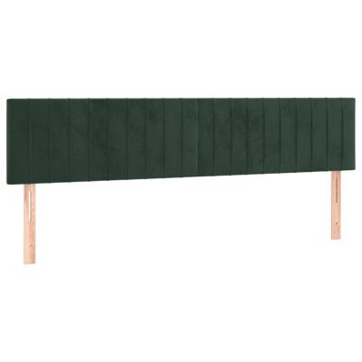 Boxspring met matras fluweel donkergroen 120x200 cm