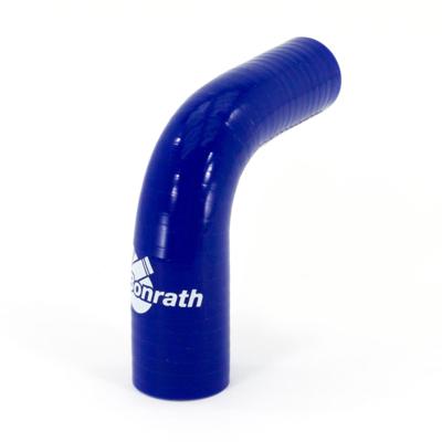 Bonrath siliconen slang Ø16/19 mm 50 mm 90° blauw