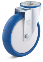 Torwegge Zwenkwiel pu ø100 kunststof / boutbevestiging - thumbnail