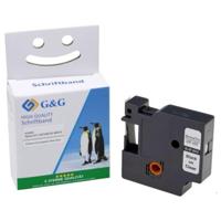 G&G 5D40910-TD Labeltape Tapekleur: Transparant Tekstkleur: Zwart 9 mm 7 m - thumbnail