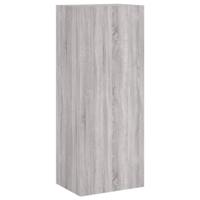 Tv-wandmeubel 40,5x30x102 cm bewerkt hout grijs sonoma - thumbnail