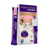 Happy Snack by FELIWAY zalmsmaak 6 sticks- Heerlijke romige kattensnack met ontspannend effect - Helpt jouw kat zich rustiger te voelen en bevordert het emotionele welzijn - thumbnail