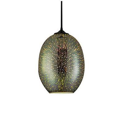 LED Hanglamp 3D - Quanta - Ovaal - Chroom Glas - E27