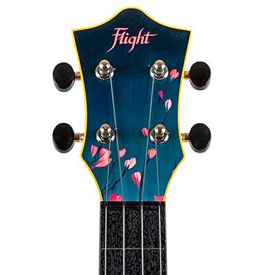 Flight Travel Series TUSL32 Sakura sopraan ukelele met concert scale hals inclusief gigbag Flight Travel Series TUSL32 Sakura sopraan ukelele met concert scale hals inclusief gigbag