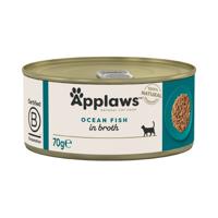APPLAWS Ocean Fish in Broth - nat kattenvoer - 70g - thumbnail
