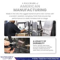 Manhasset 4801-R Symphony Stand lessenaar rood - thumbnail