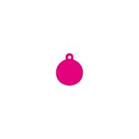 Naamplaatje voor halsband Imarc Circle Roze - thumbnail