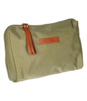 Traveller Toilettas beauty bag groen/ bruin 30cm x 20cm - thumbnail