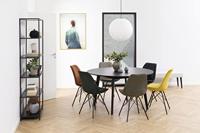 Bendt Eetkamerstoel 'Liva' Rib, kleur Olijfgroen - thumbnail