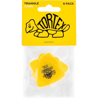 Dunlop 431P73 Tortex Triangle Plectrum 0.73mm 6-Pack