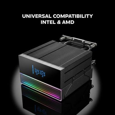 Mars Gaming MCPU-LCD Processor Luchtkoeler 12 cm Zwart 1 stuk(s)