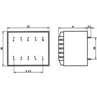 Weiss Elektrotechnik 85/332 Printtransformator 1 x 230 V 1 x 12 V/AC 2.30 VA 192 mA - thumbnail