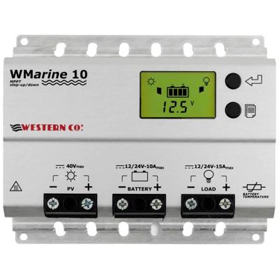 Western Co. Solar Charge Controller MPPT Western WMarine10 Laadregelaar voor zonne-energie MPPT 15 A Western Co. Solar Charge Controller MPPT Western WMarine10 Laadregelaar voor zonne-energie MPPT 15 A
