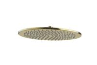 Wiesbaden Caral hoofddouche rond 30 x 0,8 cm geborsteld messing - thumbnail