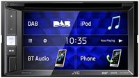 JVC KW-V255DBT DAB+ multimedia-autoradio met 15,7 cm touchscreen (2-DIN, DVD, Bluetooth handsfree, geluidsprocessor, USB, Android & Spotify Control) zwart - thumbnail