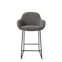 Jesper Home Barkruk 'Kushi' Slide Black, kleur Skyfall (zithoogte 67cm) - thumbnail