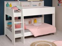 Stapelbed OLE 90x200 cm wit/eik brooklyn zonder lade - thumbnail