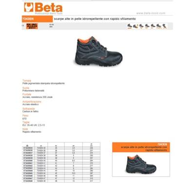 Beta 7243En 47-Leren Enkelschoen Waterafstotend - 072430847