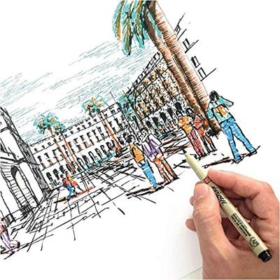 Sakura pigma penseel-set etui 6 basic kleuren