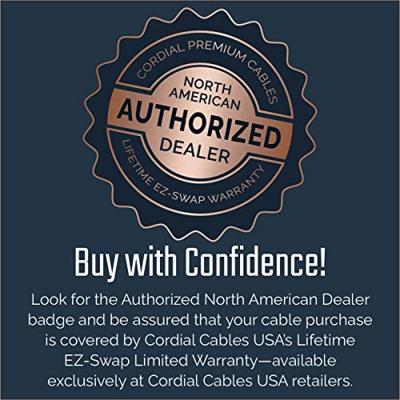 Cordial 11214 Jackplug Instrumenten Aansluitkabel [1x Jackplug male 6,3 mm (mono) - 1x Jackplug male 6,3 mm (mono)] 3 m Zwart