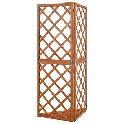 VidaXL Latwerk hoekmodel 50x50x145 cm massief vurenhout