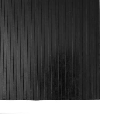 Vloerkleed rechthoekig 80x500 cm bamboe zwart - thumbnail