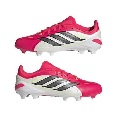 adidas Predator League Gras Voetbalschoenen (FG) Kids Rood Wit Zwart