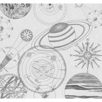 Komar Into Adventure Fotobehang Cosmos Sketch - IAX6-0017 - thumbnail