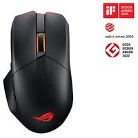 Asus ROG Chakram X Origin Gaming-muis Radiografisch, Bluetooth, USB Optisch Zwart, Zilver 11 Toetsen 36000 dpi Verlicht - thumbnail
